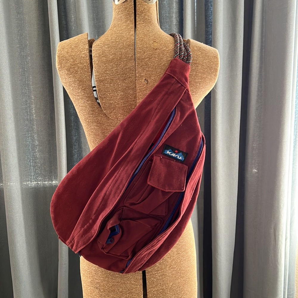 Burgundy Kavu Sling Bag